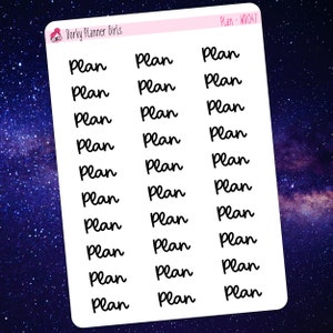 Plan Script Stickers - WD047