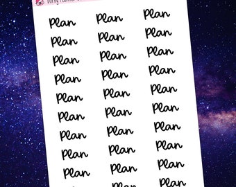 Plan Script Stickers - WD047
