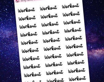 Workout Script Sticker - WD028