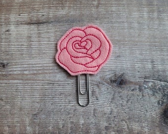 Clip Per Planner Rosa, Graffetta Rosa Rosa