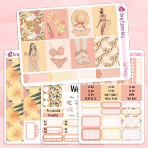 Just Peachy Weekly Sticker Kit