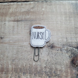 Nurse Planer Clip - Kaffee Büroklammer