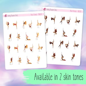 Pole Fitness Planner Stickers - Pole Dance Stickers