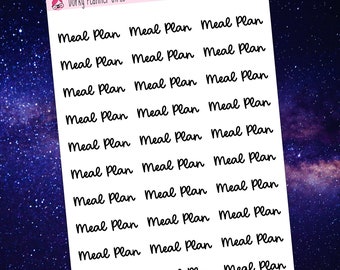 Meal Plan Script Aufkleber - RD068
