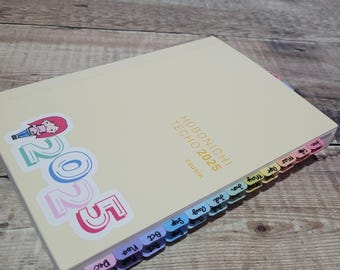 Mini Monthly Tabs - For Hobonichi Cousin or A5 notebooks