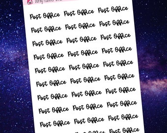 Post Office Script Stickers - WD065