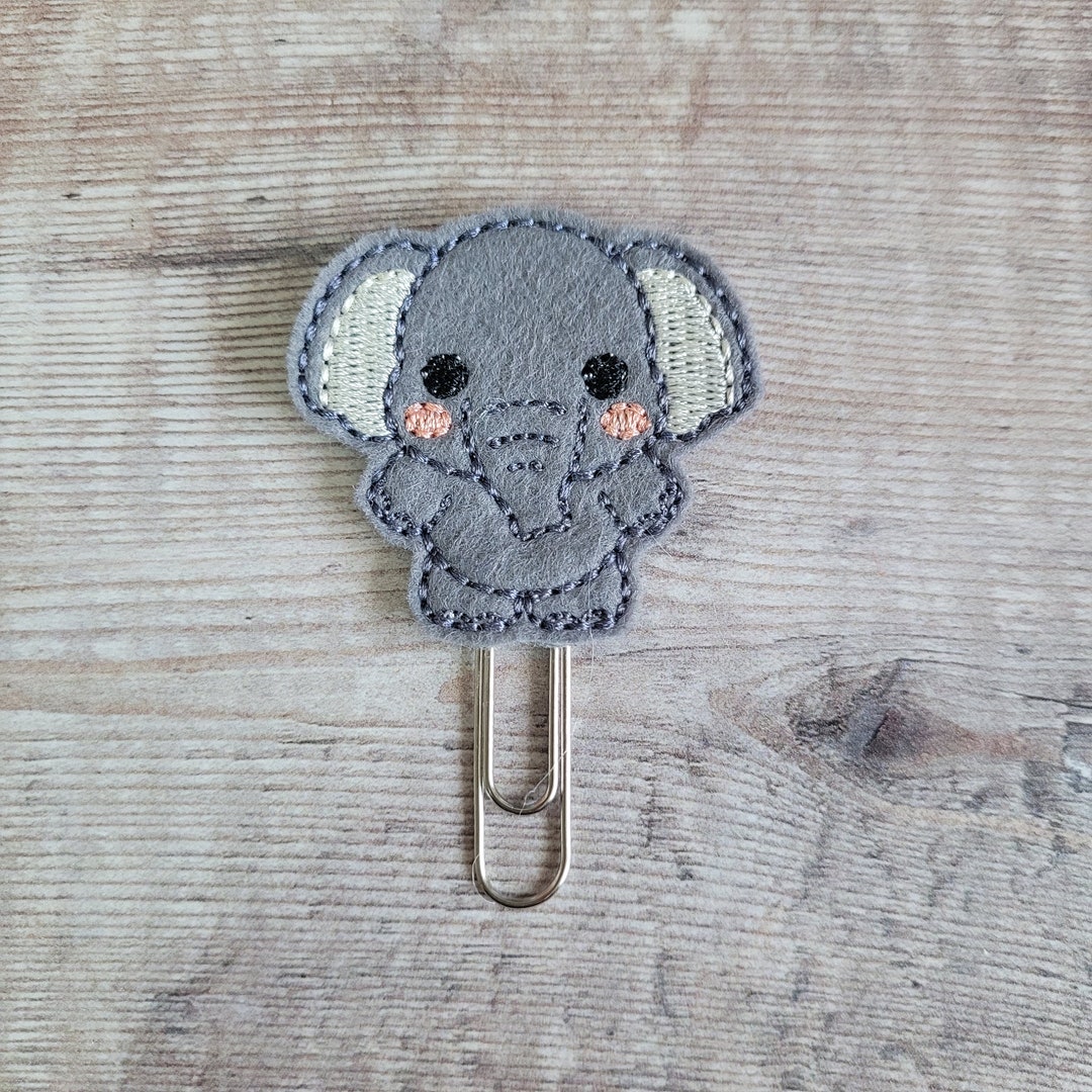 Ellie the Elephant Planner Clip - PC249 - Etsy