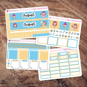 Kit mensile di Erin Condren di luglio - Vacanza al mare di Lily