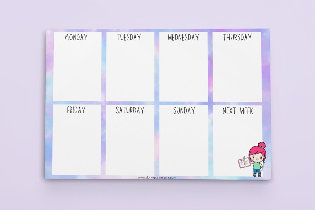Weekly Planner A5 Notepad - Etsy