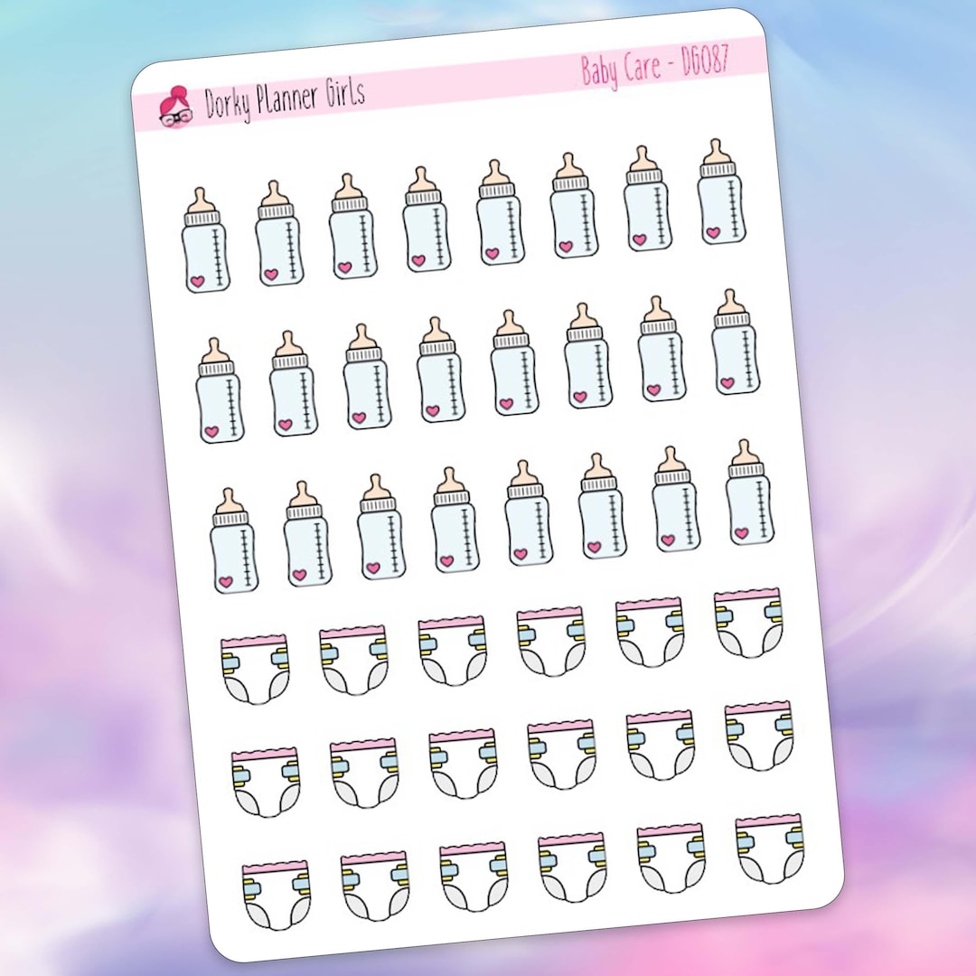 Baby Care Planner Stickers - Etsy