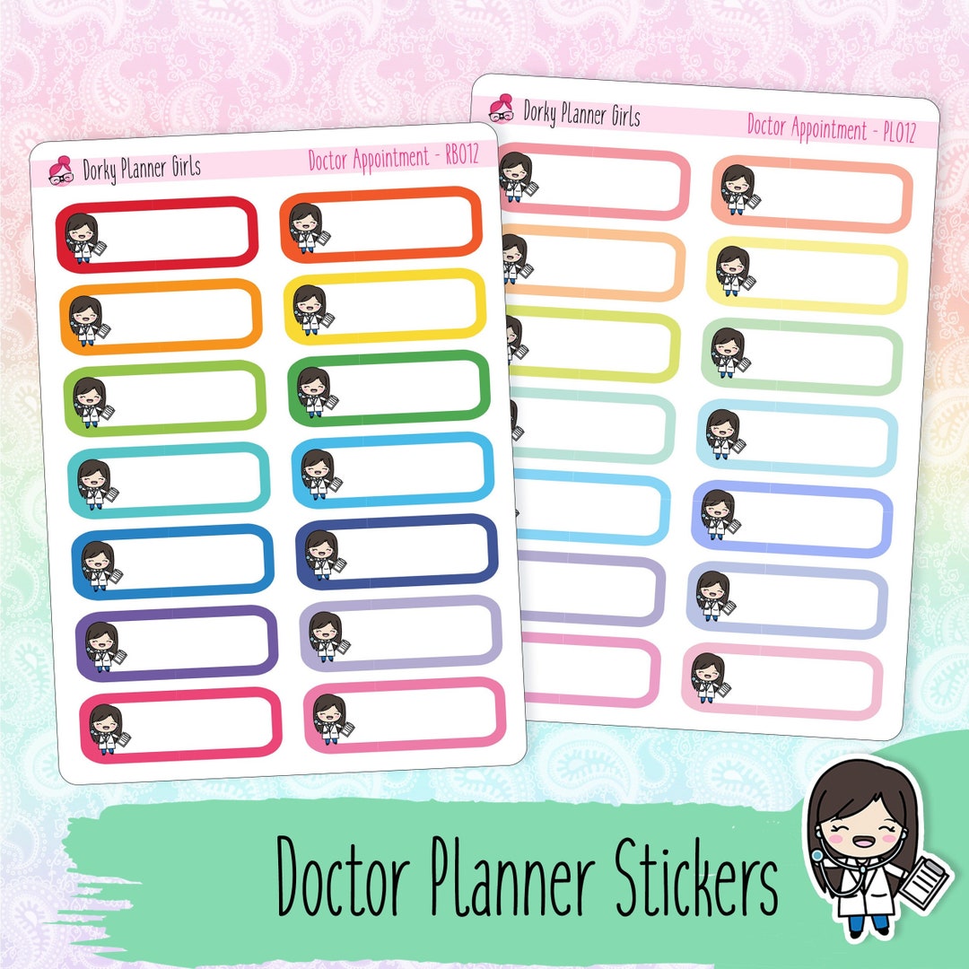 Doctor Appointment Planner Stickers - Etsy