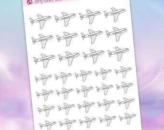 Stickers vliegtuigplanner, stickers vluchttracker