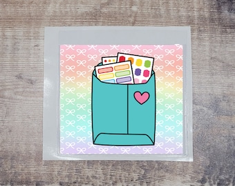 Happy Mail Adhesive Planner Pocket