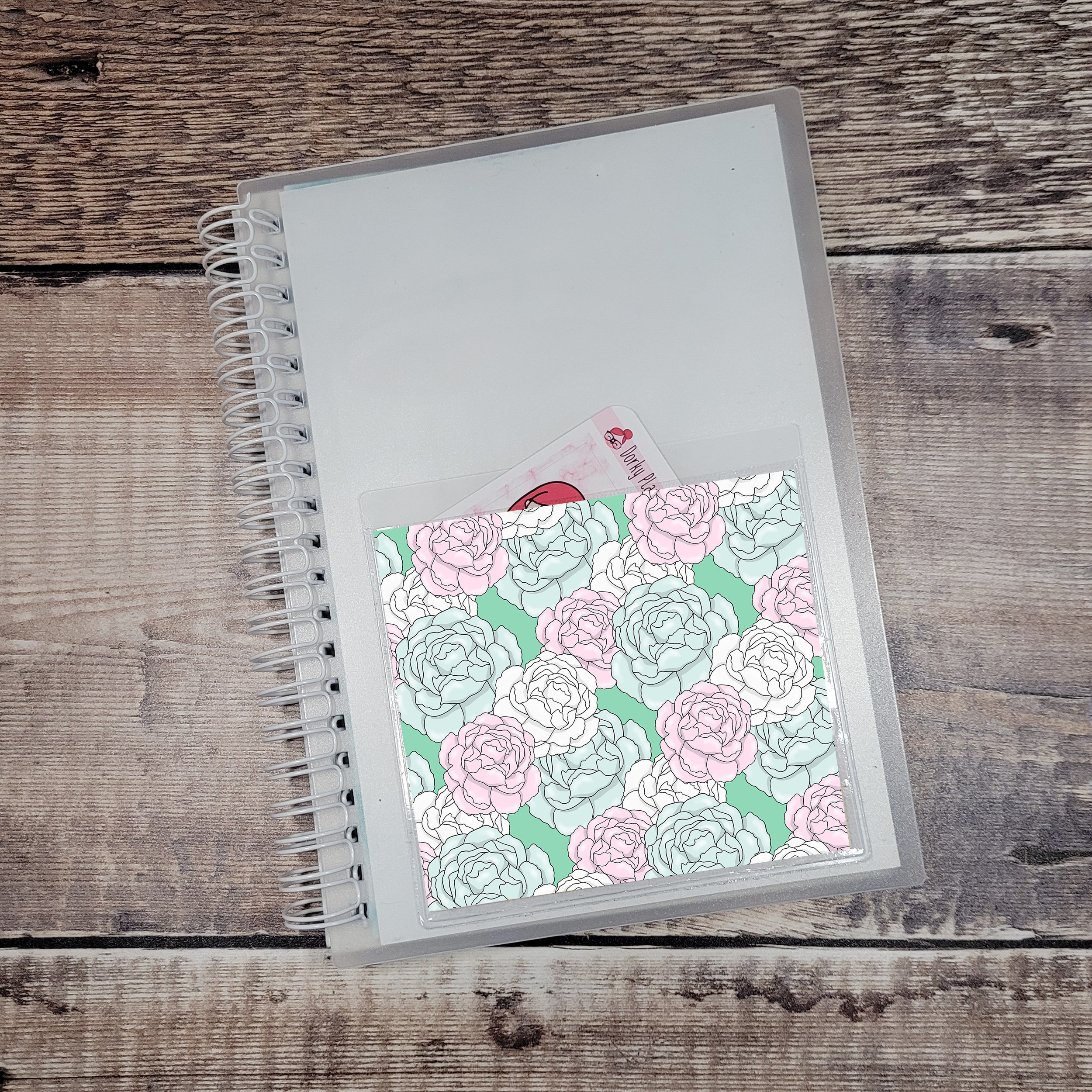 Spring Love Floral Adhesive Planner Pocket