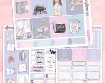 Staying Home Weekly Sticker Kit