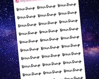 Adesivos para planejador de script Brain Dump