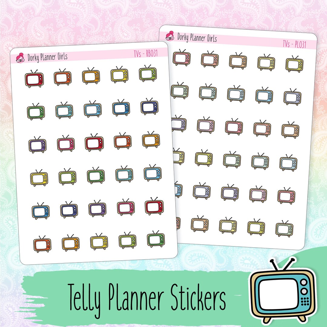 Tv Planner Stickers - Etsy