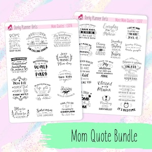 Bundel met moeder quote planner stickers