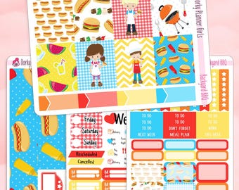 Backyard BBQ Weekly Sticker Kit