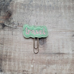 Planer Clip, Minzgrün und Pink, Büroklammer