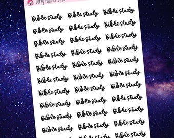 Pegatinas con guiones para estudios bíblicos