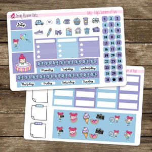 Kit mensile Hobonichi Cousin di luglio - L'estate divertente di Lily