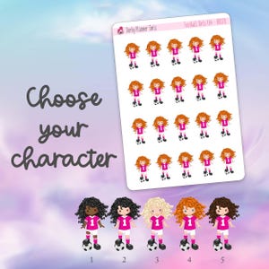 Football Planner Stickers, customisable stickers