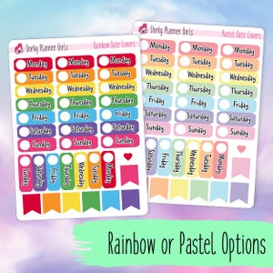 Classic Date Covers Planner Stickers