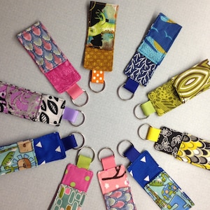 Chapstick holder, Lip balm holder, Chapstick cozy, Lip balm cozy, Chapstick keyring, Lip balm keyring