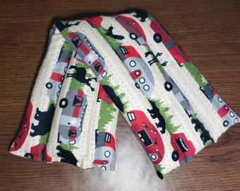 Camper Rice Heating Pad: Reusable Hot Cold Pack with Essential Oil Option