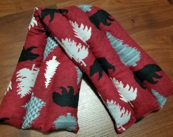 Wilderness Bear Rice Heating Pad: Microwavable Neck Wrap