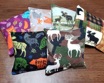 Wildlife Rice Bag: Hot Cold Pack for Kids (5" x 5")