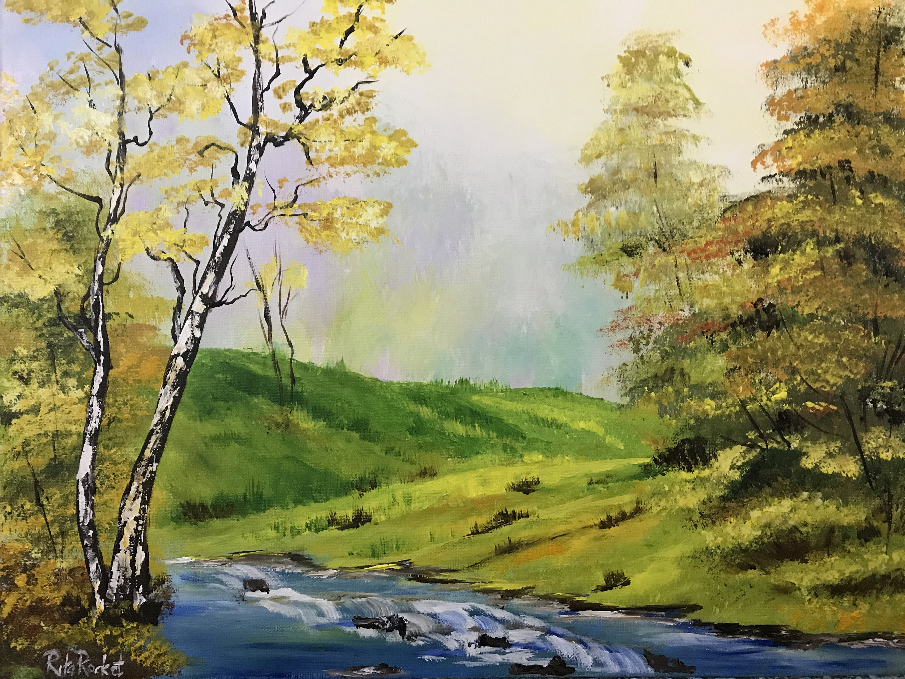 Bob ross abstract deals painting