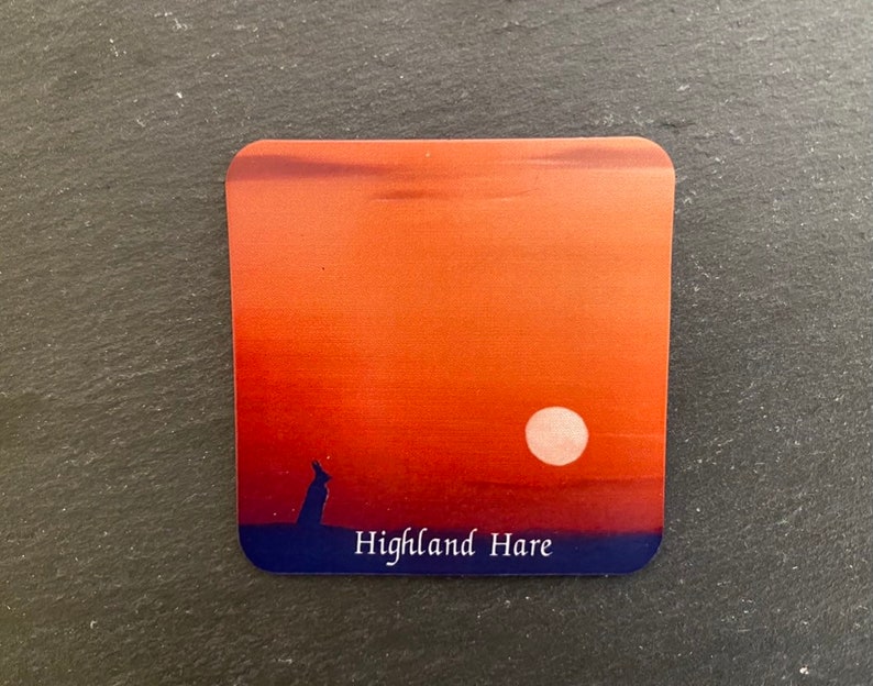 Highland Hare Slimline Fridge Magnet image 1