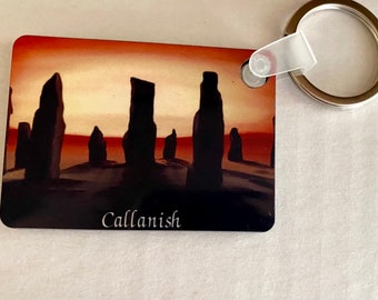 Callanish Standing Stones Keyring- From Original Oil Painting