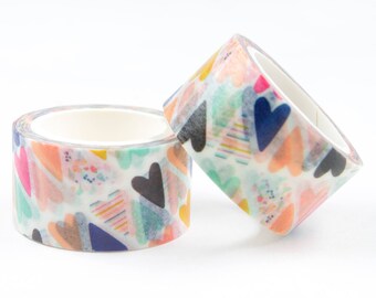 Hearts washi tape 20mm.