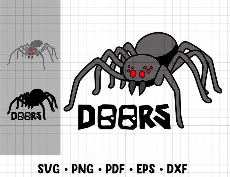 Roblox Doors With Timothy Spider Cut File Cricut Plotter Etsy