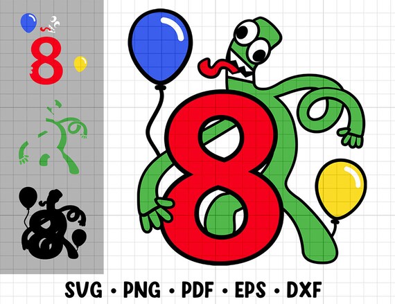 Rainbow Friends Svg, Rainbow Friends Png, Green Svg, Green R