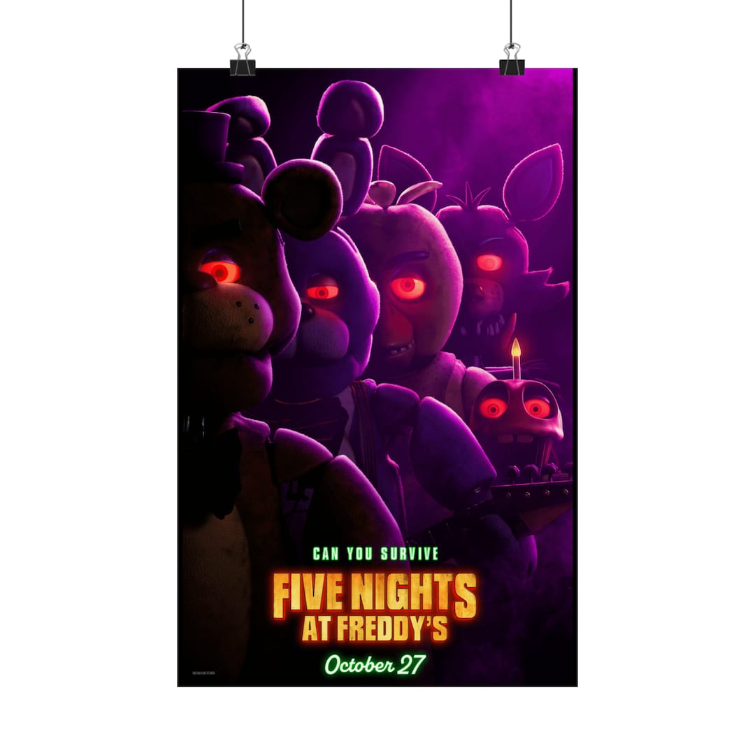 FNAF Movie Poster Etsy FNAF Movie Poster Etsy