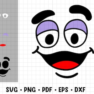 Grimace Face SVG, Grimace PNG, Cutting File, Cut file, Cricut, Plotter, Еasy to use, Vector illustration