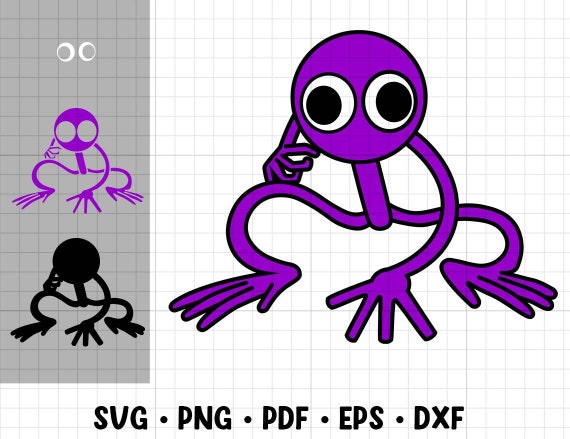 Purple Rainbow Friends PNG Roblox Rainbow Friends SVG