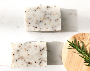 the SLAVIC SPA Lavender Soap Rosemary Soap Eucalyptus Soap Handmade Soap All Natural Soap Exfoliating Soap Soap Bar Vegan Soap Moisturizing