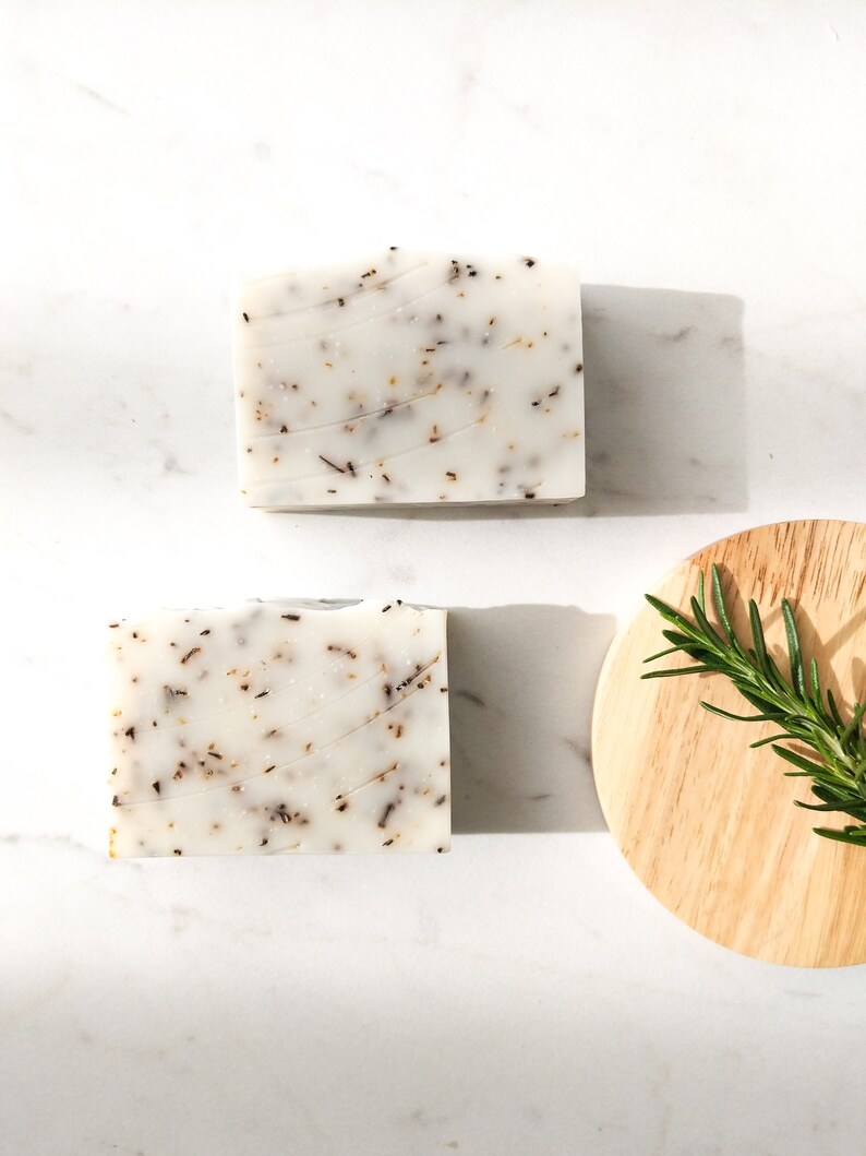 the SLAVIC SPA Lavender Soap Rosemary Soap Eucalyptus Soap Handmade Soap All Natural Soap Exfoliating Soap Soap Bar Vegan Soap Moisturizing image 1