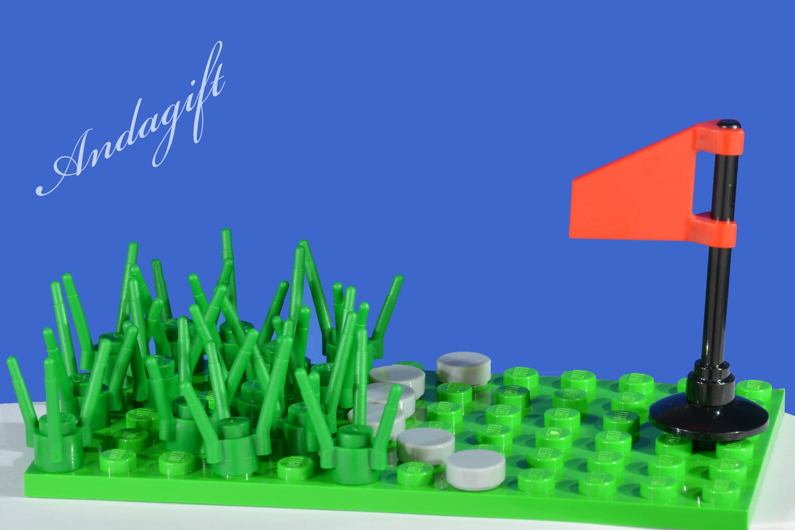 LEGO NEW golf minifigure golf club golf bag flag green | Etsy