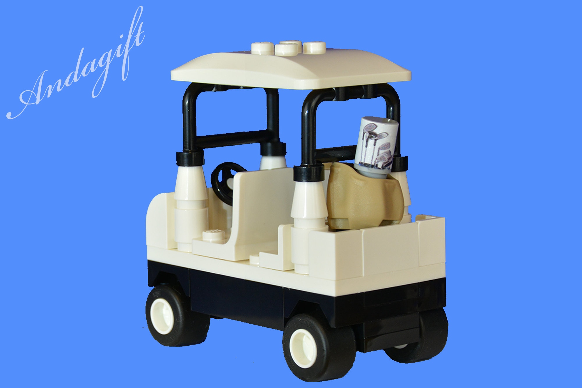 LEGO NEW golf buggy minifigure golf club flag green stuck Etsy