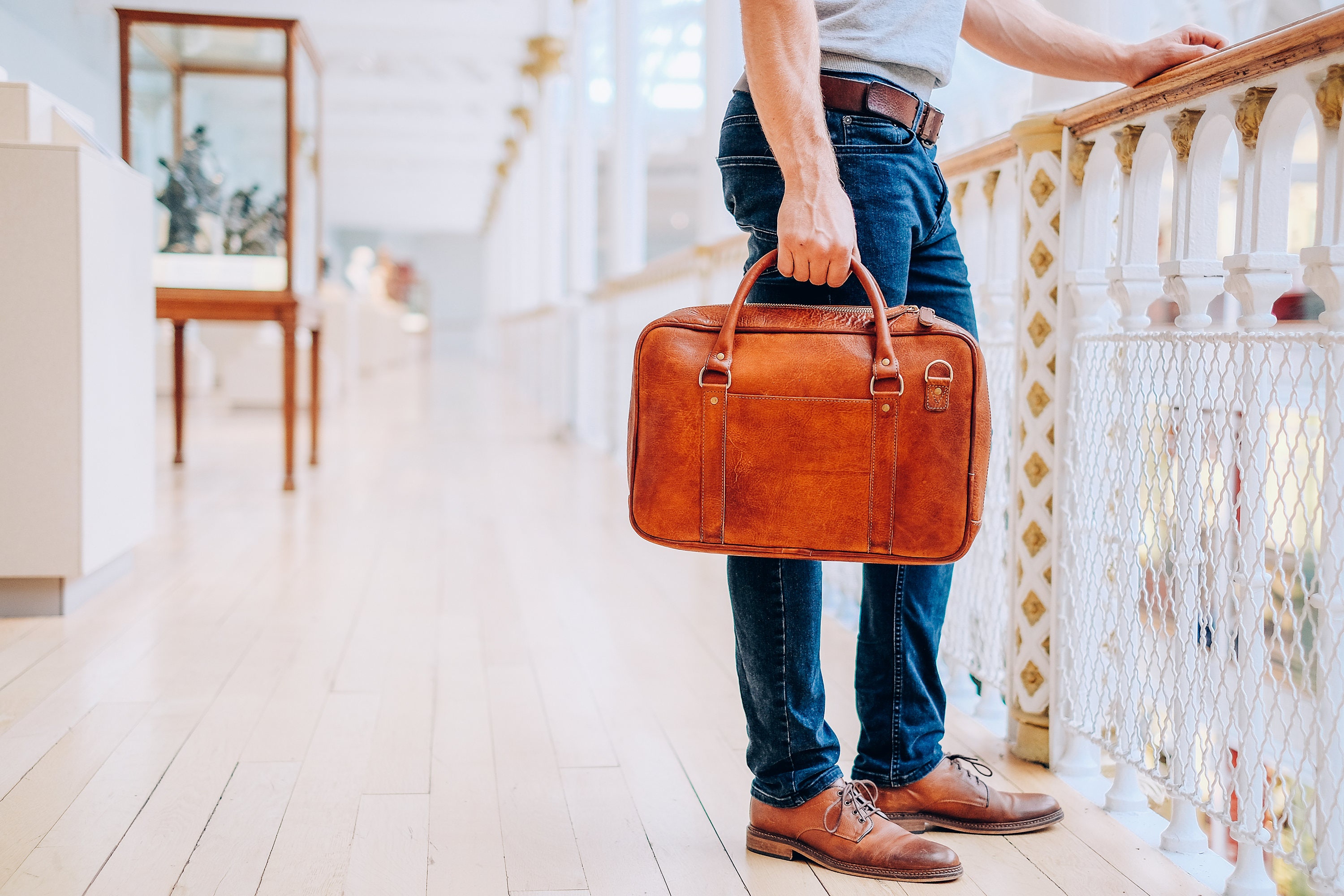 small leather briefcases