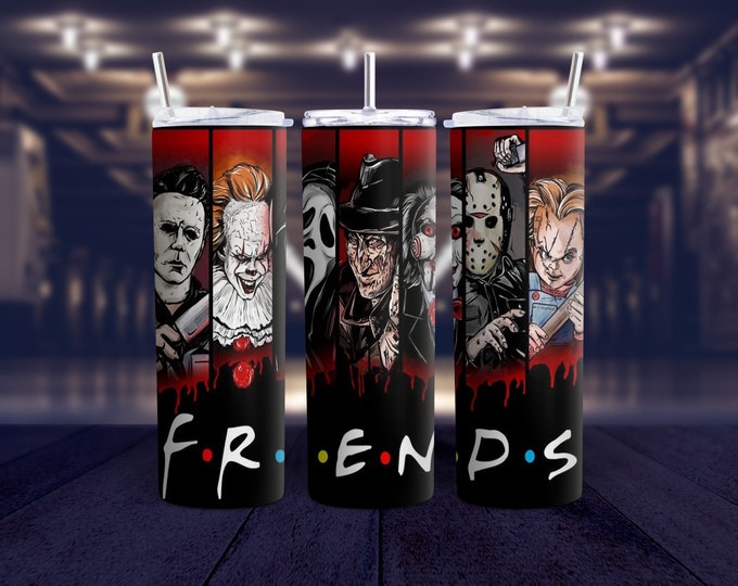 Horror Movie Friends Tumbler.