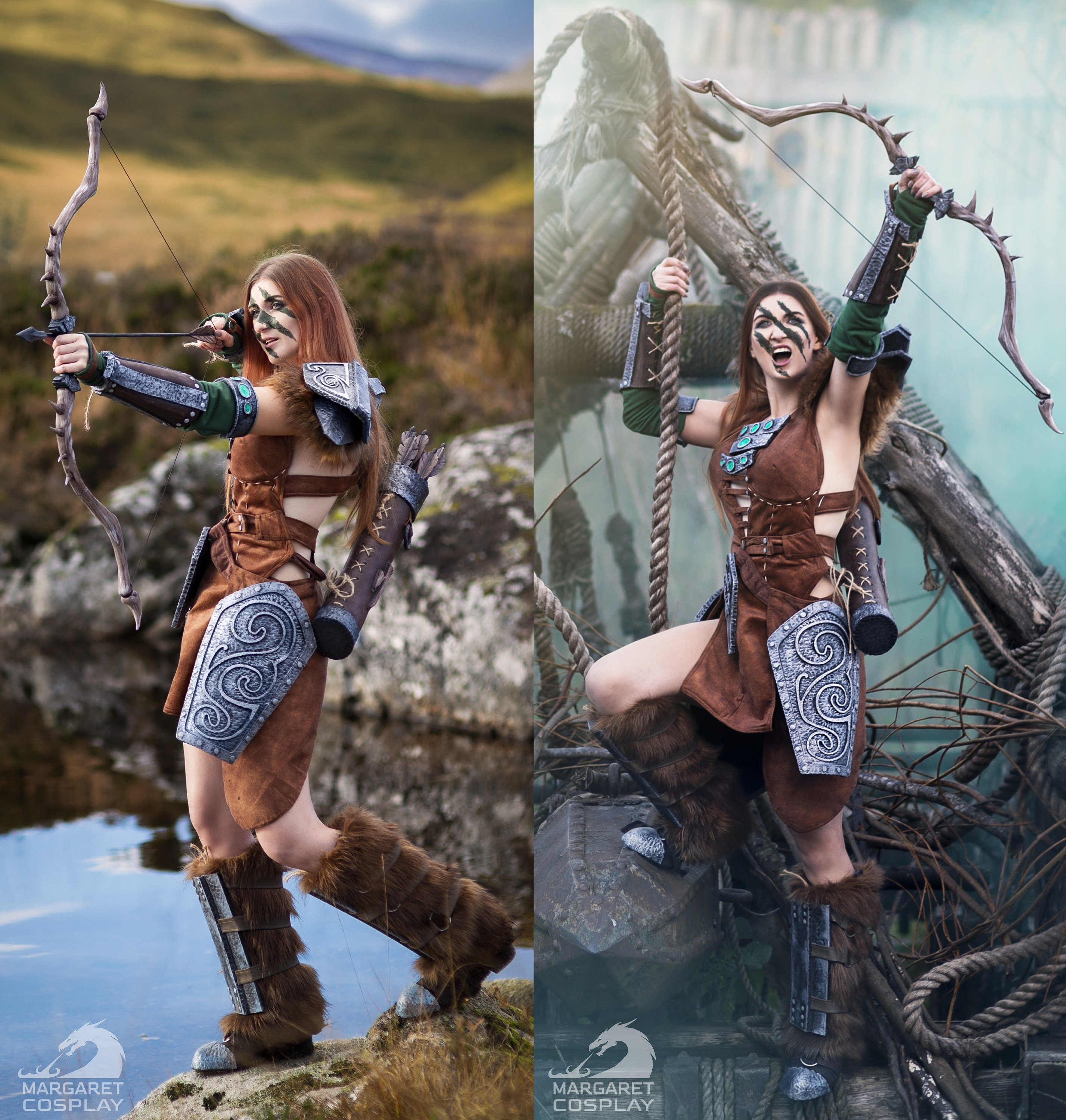 HUNTRESS ARMOR COSTUME Cosplay Battle Girl Larp Etsy