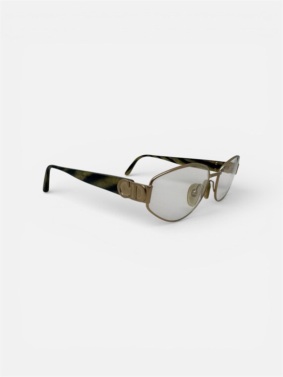 Vintage Christian Dior CD 2939 Eyeglasses - Oval Gold Metal Frame