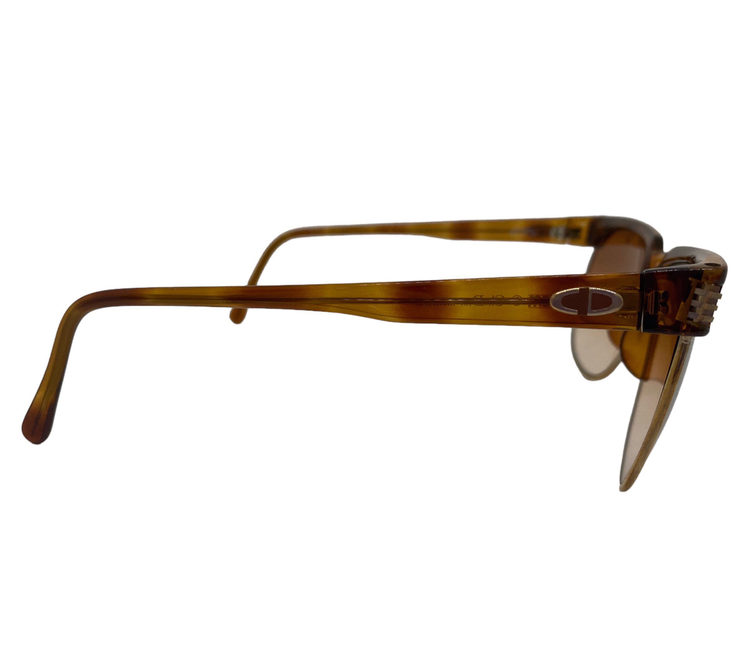 Dior vintage Tortoiseshell Sunglasses ?️ 1990’s Gold CD Accents made in Austria Christian Dior 2005 Sunglasses Optyl Tortoise Oversized  main image 4